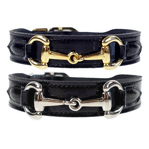 Gucci Poochie Italian Leather Dog Collar 